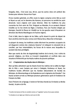 Pages d'histoire du Manden