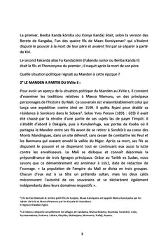 Pages d'histoire du Manden