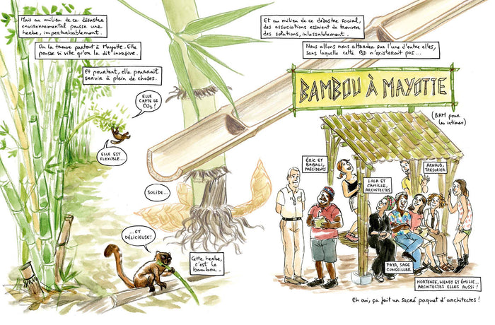 Le béton et le bambou