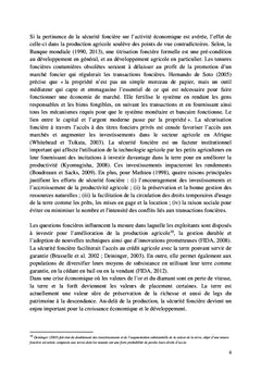 Sécurité foncière et rendement agricole au Burkina Faso: