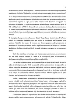 Femme pygmée face à la contribution aux revenus de ménage