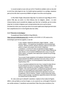 Femme pygmée face à la contribution aux revenus de ménage