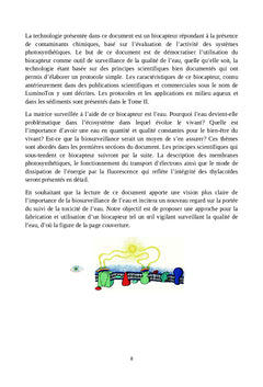 Biocapteurs A base de photosystemes pour la biosurveillance de l'eau