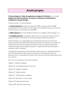 Cours d'électrotechnique