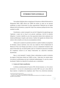 Evaluation du processus de transfert des compétences