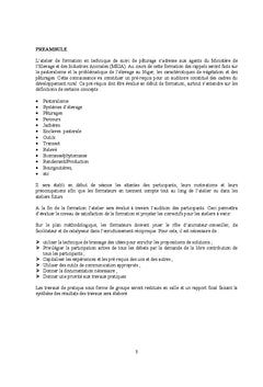 Guide de formation sur le suivi et l'évaluation des pâturages au Niger