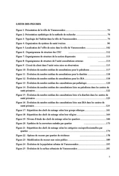 Services de santé et recours aux soins dans la ville de Yamoussoukro