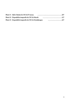 Services de santé et recours aux soins dans la ville de Yamoussoukro