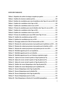 Services de santé et recours aux soins dans la ville de Yamoussoukro