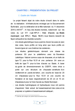 Optimisation des études techniques en voiries urbaines