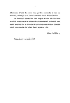 Éducation morale et interculturelle au Cameroun