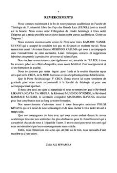 La gouvernance pour la paix en RDC