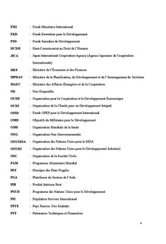 Monographie des Partenaires Techniques et Financiers du Togo