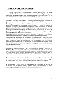 Comportement des sols derrière les ouvrages de soutènement