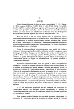 Crise agricole et determinants de l'intensification A Walungu/RDC