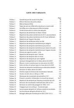 Performances et accessibilité des plateformes aéroportuaires de la RDC