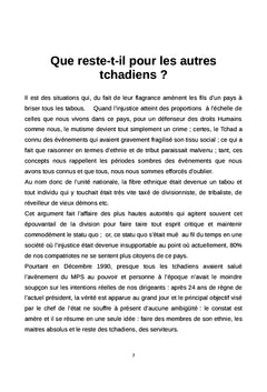 Les droits fondamentaux des tchadiens sous l'Ere DEBY