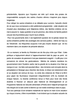 Les droits fondamentaux des tchadiens sous l'Ere DEBY
