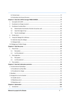 Optimisation des ouvrages hydrauliques d'un barrage