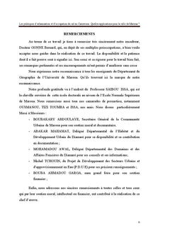 Les politiques d'urbanisation et d'occupation du sol au Cameroun