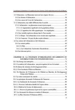 Les politiques d'urbanisation et d'occupation du sol au Cameroun