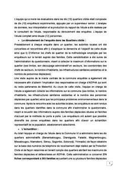 Accès à l'Eau Potable, Hygiène et Assainissement "AEPHA"