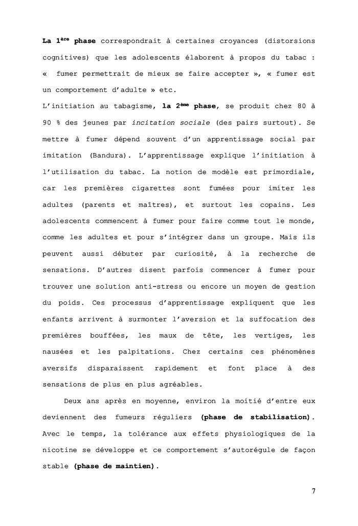 La prise de poids après l'arrêt tabagique