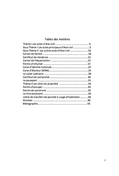 Guide sur Procédures d'obtention des documents civils au Mali