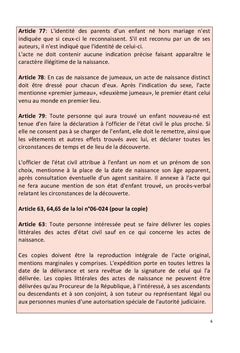 Guide sur Procédures d'obtention des documents civils au Mali
