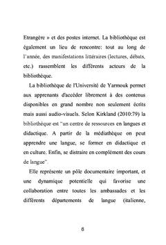 La bibliothèque universitaire en Jordanie, pour l'apprentissage/l'ense