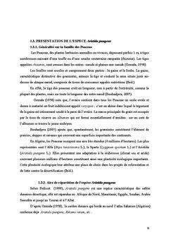 Contribution à l'étude de l'espèce Aristida pungens en Algérie