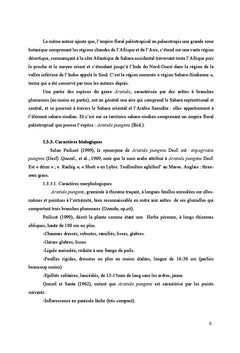 Contribution à l'étude de l'espèce Aristida pungens en Algérie