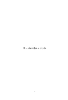 Et le lithopédion se réveilla