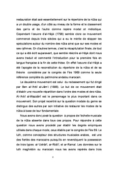 Provenances et Édification de la Musique Savante Marocaine