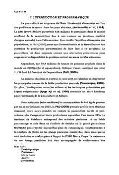 Pratique de la pisciculture dans le milieu rural
