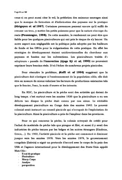 Pratique de la pisciculture dans le milieu rural