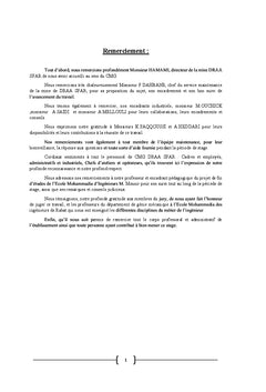 Etude d'un circuit d'extraction de minerai