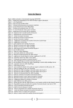 Etude d'un circuit d'extraction de minerai