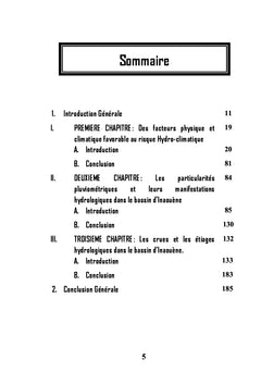 Les Risques d'origine Hydroclimatique au Maroc Septentrional.