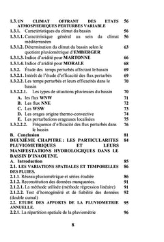 Les Risques d'origine Hydroclimatique au Maroc Septentrional.