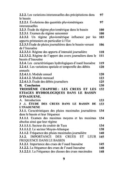 Les Risques d'origine Hydroclimatique au Maroc Septentrional.