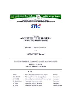 Développement des services dédiés à la santé sur Smartphone