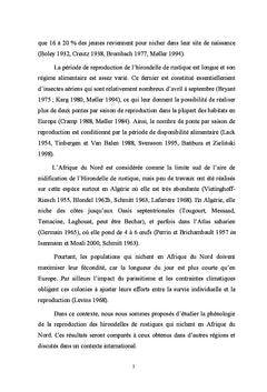Reproduction de l'Hirondelle rustique dans le Nord Est Algérien