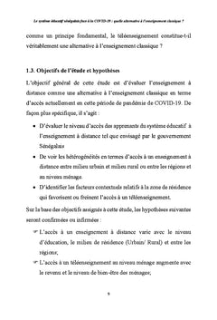 Le système éducatif sénégalais face à la COVID-19