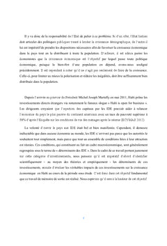 Investissements directs étrangers et croissance économique