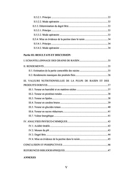 Essais d'élaboration de confiture et de sirop de raisin