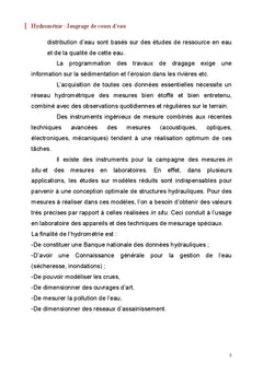 Hydrométrie : Jaugeage de cours d'eau