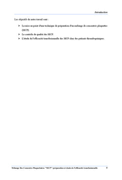 Mélange de concentrés plaquettaires