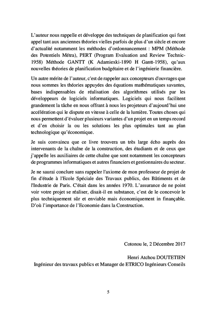 Économie de la construction