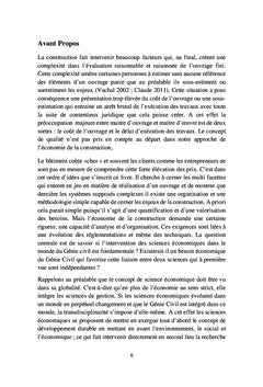 Économie de la construction